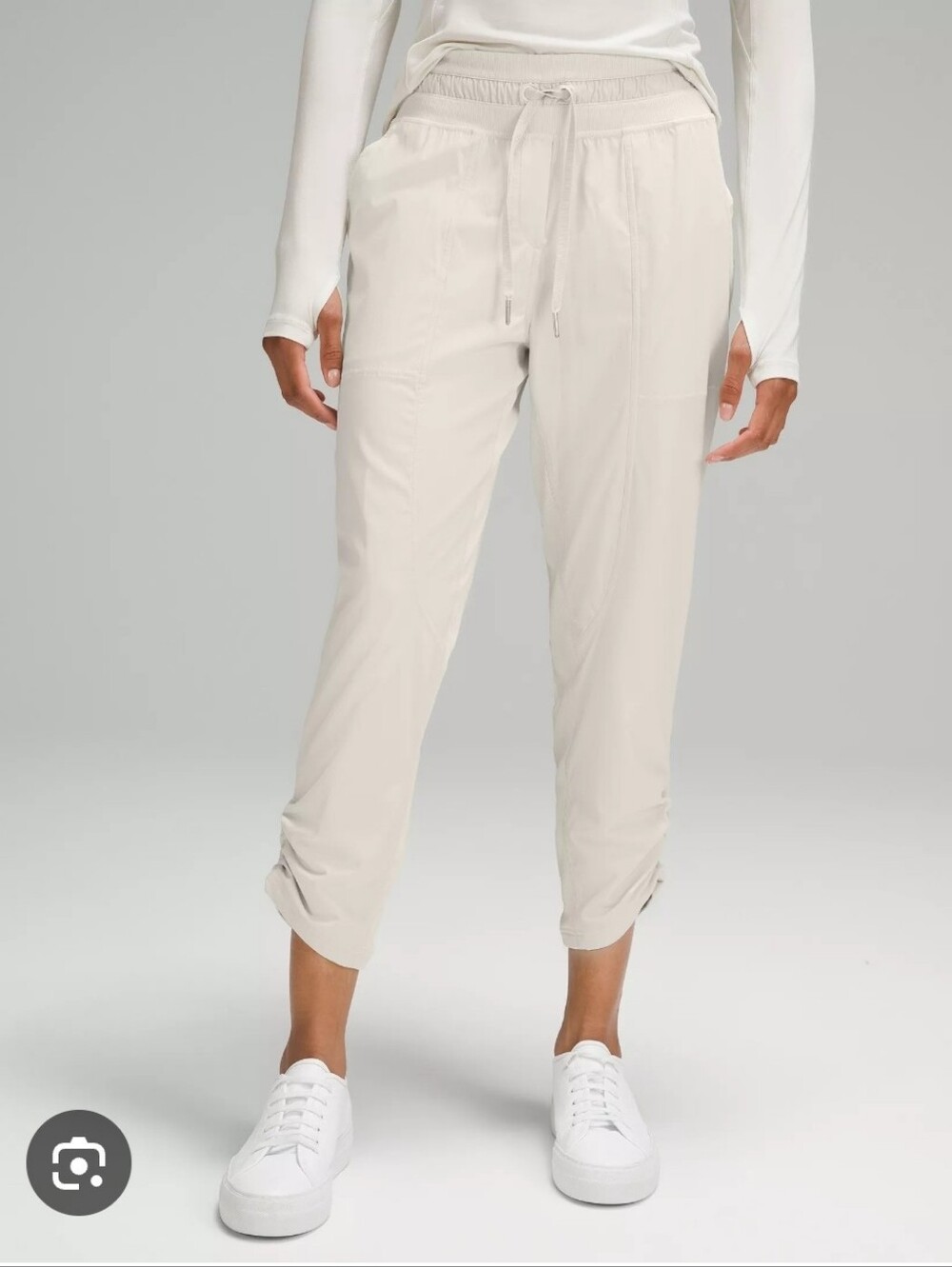 LULULEMON DANCE STUDIO CROP PANTS LINED SZ 4